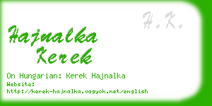 hajnalka kerek business card